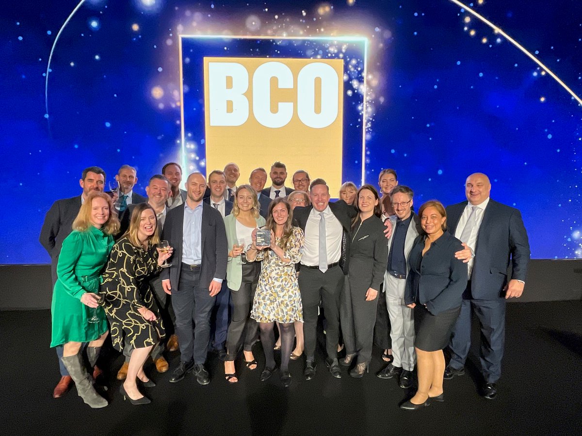 designedbymcm's tweet photo. We are so proud to announce that our project, @Diageo 1HQ, has WON a BCO Award for Best Fit Out of Workplace. We thank the @BCO_UK for this prestigious award and also, all who have been involved! @jll @Cundall_Global @TMPengineers @cordlessconsult @isglimited #lazari https://t.co/J4hB4K8kW4