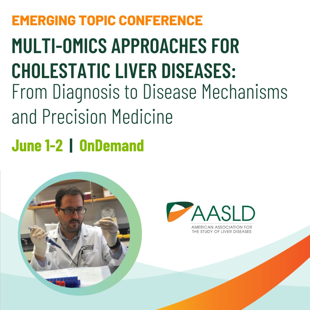 AASLDtweets's tweet photo. Learn how multi-omics approaches can be a tool to understand, diagnose &amp; to develop future treatments for cholestatic #liver diseases. During this two-day event, attendees will view OnDemand presentations &amp; network directly w/ experts virtually. Register @ https://t.co/4qc832kkeC https://t.co/X02oMwxlSm