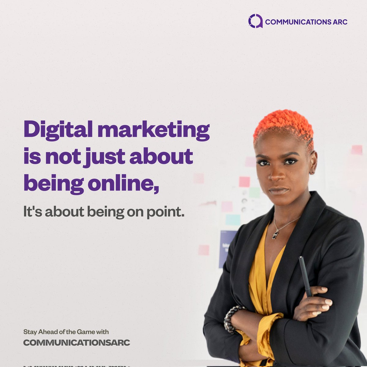 CommsArc's tweet photo. Stay ahead of the digital marketing game with COMMUNICATIONSARC. 💻🎯 
Being online is just the beginning, but being on point is what sets you apart. Let us help you achieve your goals! 

#DigitalMarketing https://t.co/IL2peoirrj
