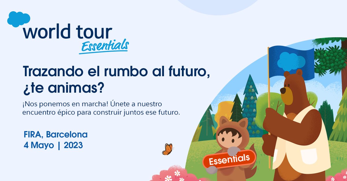📢 Próxima parada del Salesforce #WorldTour: ¡Barcelona!

Tras el éxito de Madrid, volvemos a patrocinar el evento más importante de innovación de #Salesforce ¿Nos acompañas? 😉

🗓️ 4 de Mayo.

📍 FIRA de Barcelona.

Consigue tu invitación  👉 sforce.co/3V7riFM