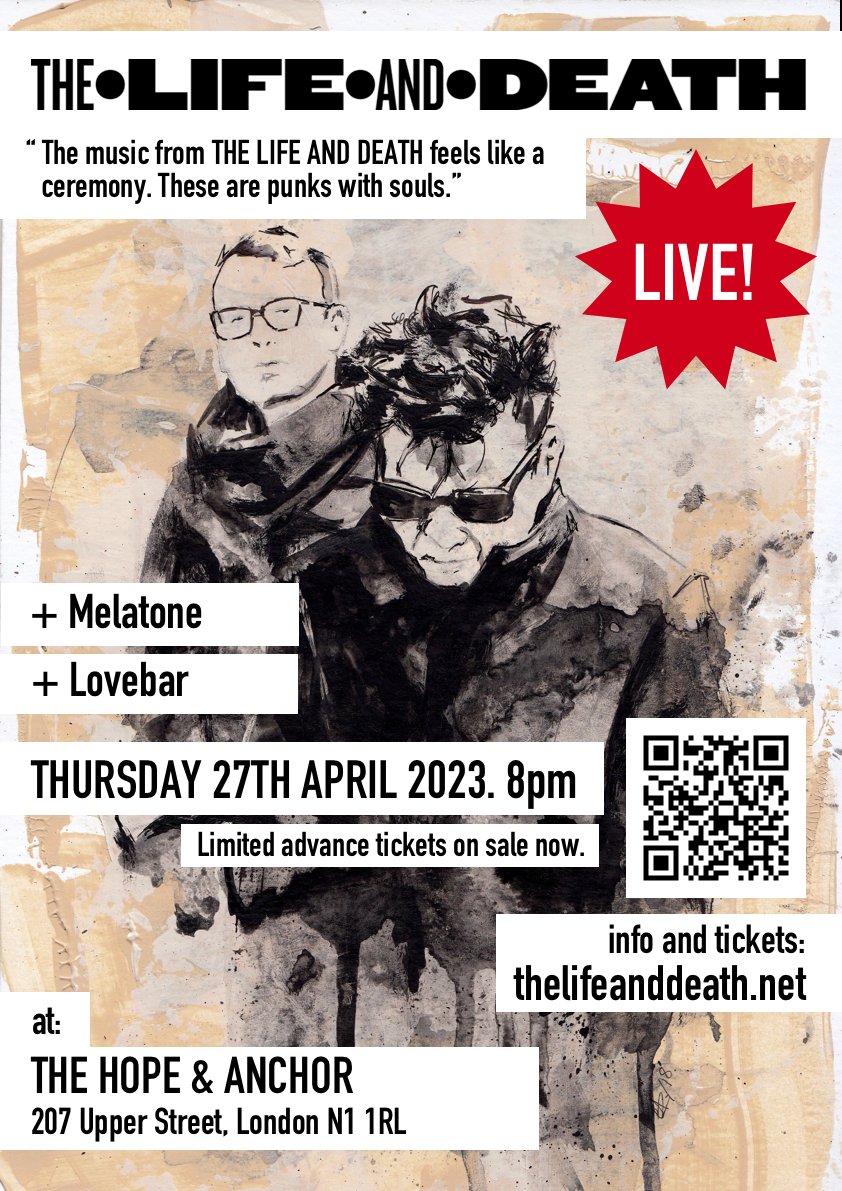 Mañana por la noche...

TOMORROW NIGHT, THURSDAY 27th APRIL 2023. London, Hope &amp; Anchor <a href="/TheHopeLiveN1/">Hope and Anchor Live</a>. Doors 8pm. 

Advance tickets via DICE <a href="/dicefm/">DICE</a> or pay on the door.

DICE:
dice.fm/partner/dice/e…