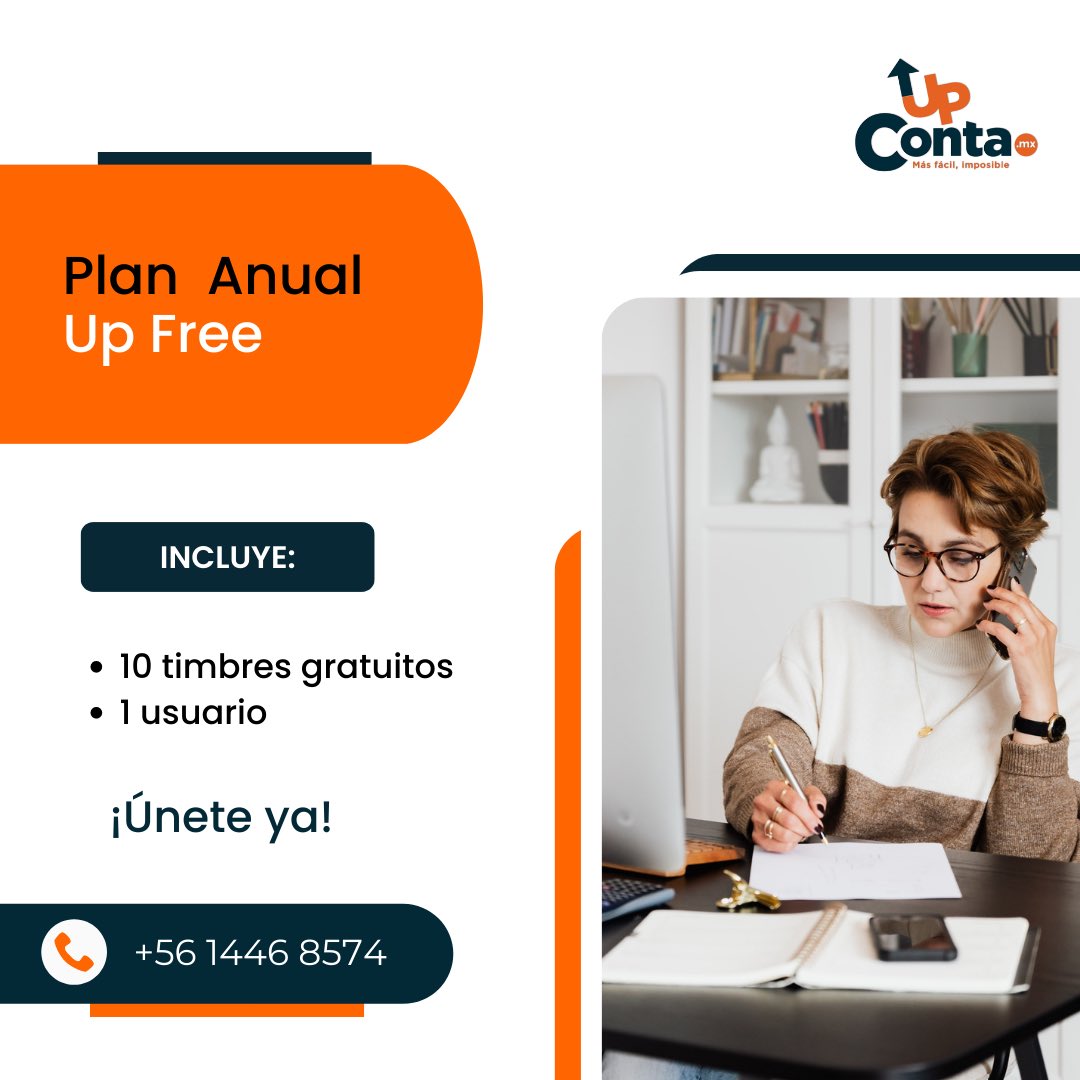 ¡Factura con <a href="/upcontamx/">Upconta México</a> totalmente gratis! Adquiere nuestro Plan Up Free y recibe 10 timbres de prueba, ¡más fácil, imposible! 

#upcontamx #facturacion #planes