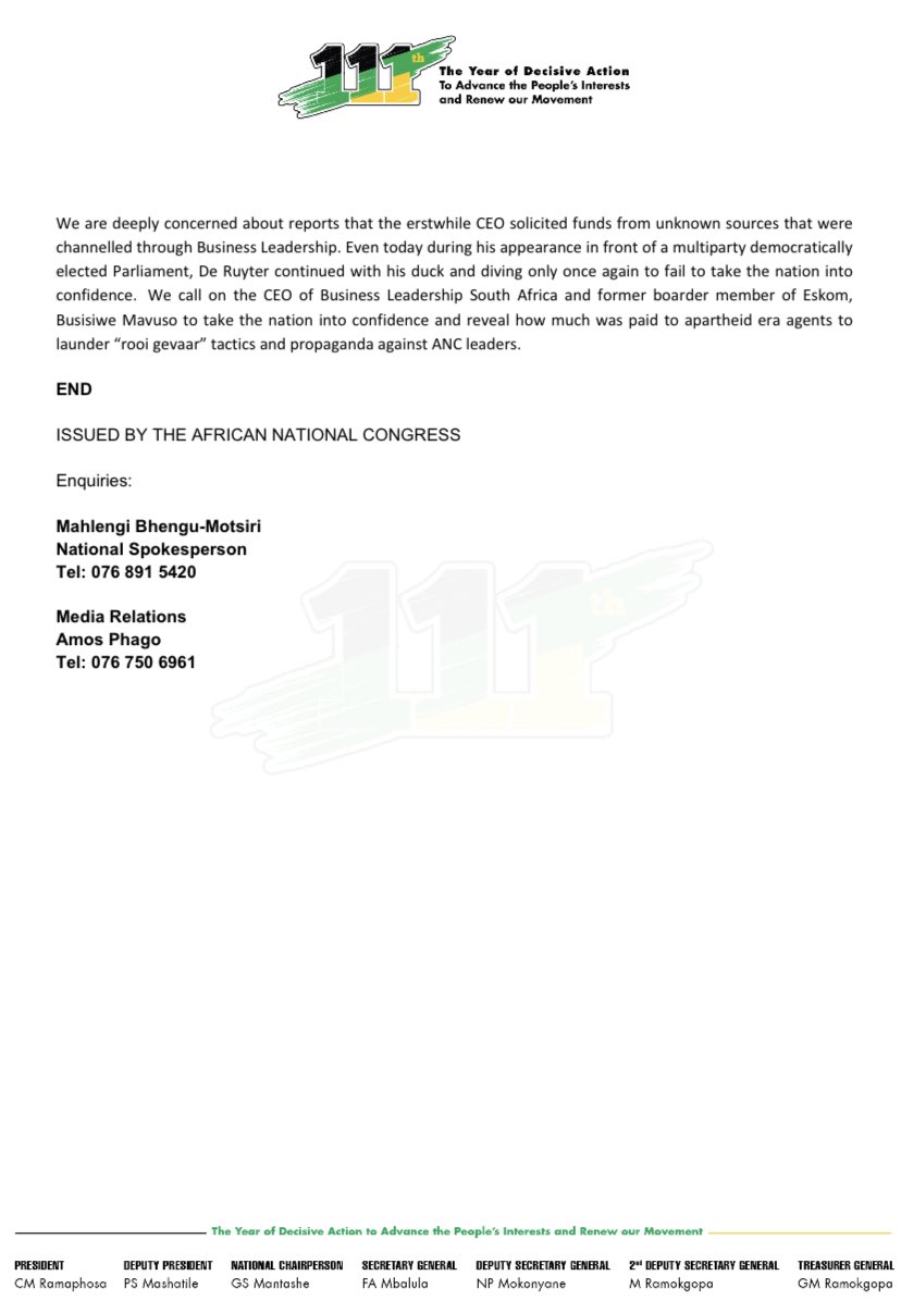 ANC SECRETARY GENERAL | Fikile Mbalula tweet media