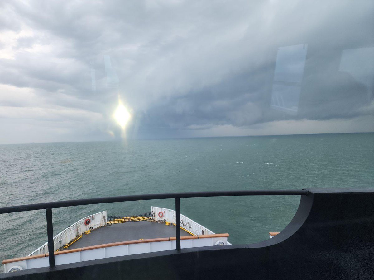 CMLFerry's tweet photo. No matter the weather, it's always a great day on Delaware Bay. These photos are from the front that passed through on April 22nd. What's your favorite weather photo from the Ferry, the Bay, or anywhere? Please share! We love to see them.
#FerryFan #WeatheronDelawareBay #CMLFerry https://t.co/UumPiBJBNz