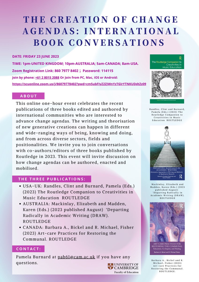 Come join us on Friday, June 23, for a discussion of the creation of change agendas in higher education! #highereducation University of South Florida Digital Learning, USF Innovative Education USF World #musiceducation #changemakers <a href="/TheArtsatUSF/">The Arts at USF</a> <a href="/USFResearch/">USF Research</a>
