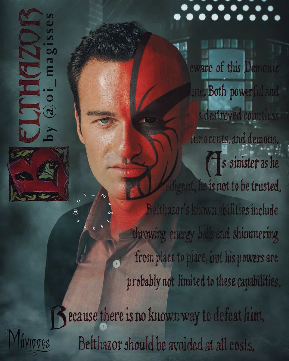 oi_magisses's tweet photo. Cole Turner | Belthazor
#charmed #julianmcmahon #belthazor #coleturner #charmededit #witchcraft #oimagisses #streghe #hechiceras #embrujadas https://t.co/8aSMV5tvhL