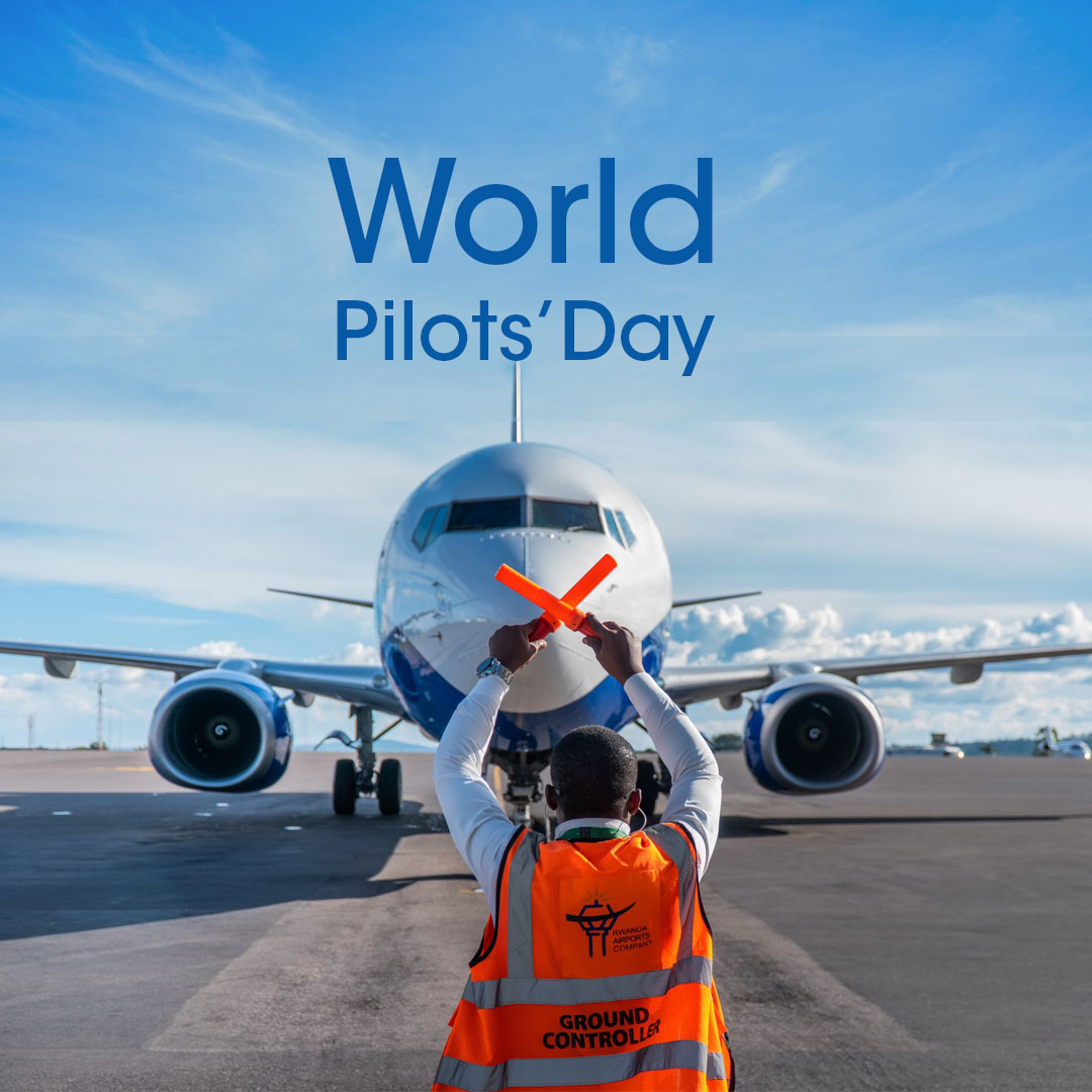 Happy #WorldPilotsDay! 
We are grateful for your tireless efforts to ensure the safety and efficiency of air travel.
To those who operate from Kigali International Airport and all other aerodromes in Rwanda, you play a critical role in connecting #Rwanda to the rest of the world.