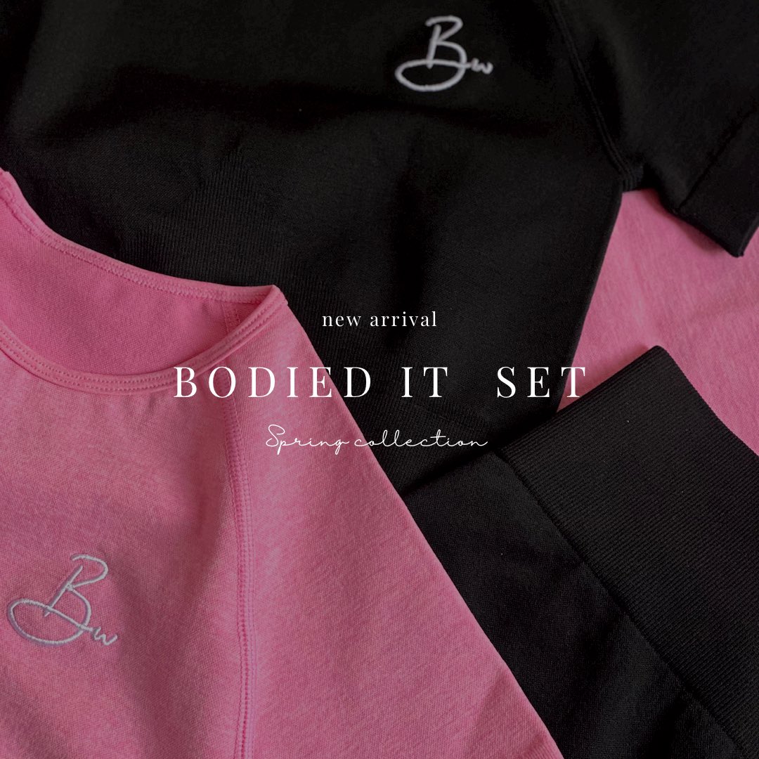 Place your order today so you don’t miss out again Bodied Babe!💖

These matching sets are everything you need to feel and look your best during your next workout! Shop the link below!

bodiedbywens.com/products/bodie…
