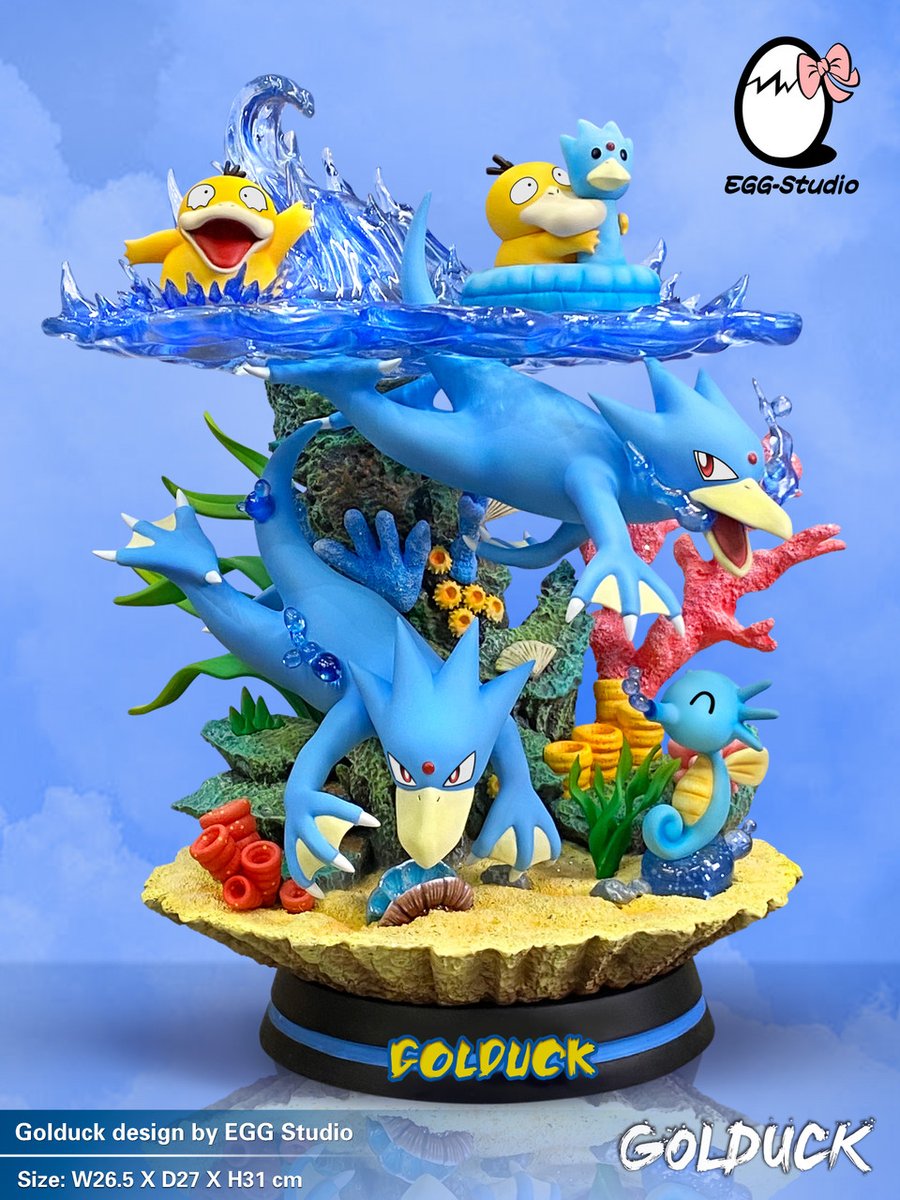 MundoKame's tweet photo. #EGGStudio - Golduck Evolution
- Versión Combo: 299 €
- Golduck Evolution: 235 €
- Medidas:
- Golduck Evolution: 31 cm de alto
- Psyduck: 9 cm de alto
- Reserva: 60 € - 47 €
- Lanzamiento: 3T de 2023
- PO abierto 🥰
¡Disponibilidad de pago a plazos!
#Pokemon https://t.co/IaBbXIG0CD
