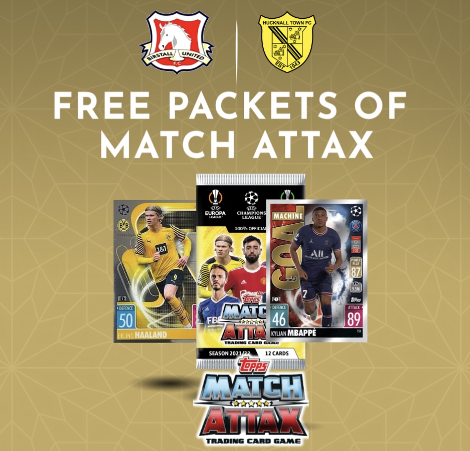 birstall_united's tweet photo. Hey kids (and adults)
@Topps_UK have given us 1000 packets of Match Attax to give away on Saturday.
Just wear your BU kit or a Blue or White top to our Play Off final on Saturday to get yours.
❤️⚽️ #BUFC
#utdcos #nonleague #groundhopping #nonleaguefans https://t.co/gcQQG7y5ca