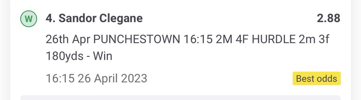 FishyZTips's tweet image. BOOOOOMMMMM💥💥💥

2/1 Winner plenty more where they came from🐎🐎🐎🐎

Follow the page for more! 💰💰💰