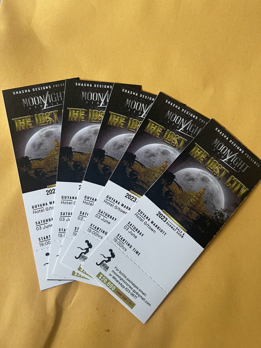 ShaShaDesignsGY's tweet photo. Moonlight Stories the biggest Gala and runway event in Guyana. 
For tickets and bottle service contact 6230877. https://t.co/3Lwo6jXvZR