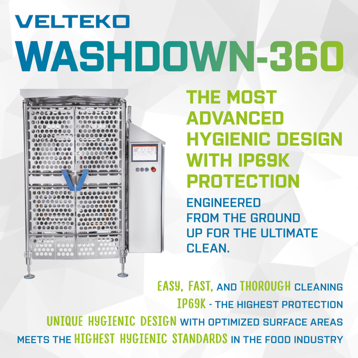 velteko_com's tweet photo. Are you searching for the most advanced machine #hygienicdesign with ip69k protection? ➡ Be among the first to see our NEW Velteko WASHDOWN-360 vffs machine 💦at #interpack2023, Booth 6C09. Our #washdown machine is #BEYOND your expectations! ➡Follow us for more information. https://t.co/dvBgYG96Wj