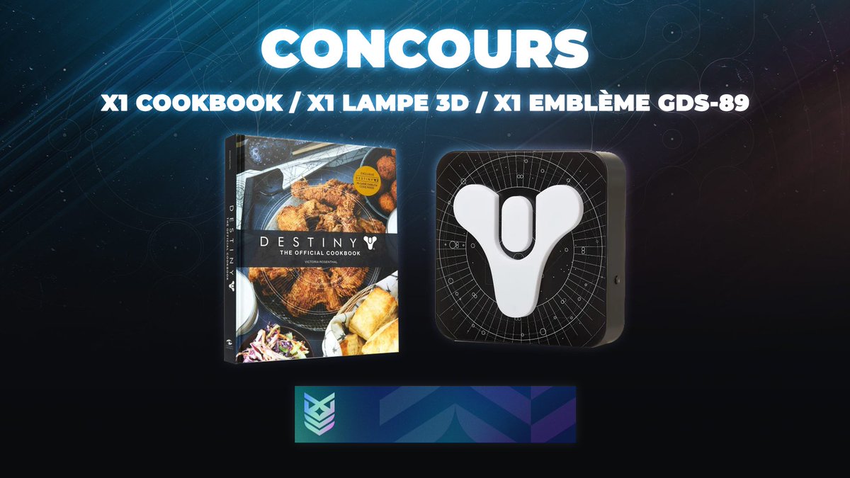 MrFlapix57_YT's tweet photo. 🎁 #CONCOURS 

Gros lot #Destiny2 : 1 lampe 3D, 1 livre de cuisine, 1 emblème exclusif GDS-89  Pour participer : 📷 #RT ce Tweet 📷

Pour participer :
✅ #RT ce Tweet
✅ Follow @DestinyGameFR @MrFlapix57_YT @FlapixTV 

TAS : 30/03/2023 https://t.co/lhTWFVtoML