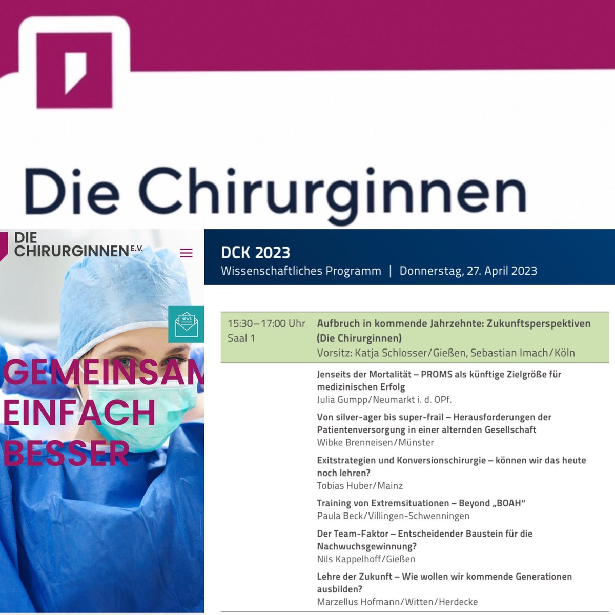 ➡️DCK 2023 ⬅️
Aufbruch in kommende Jahrzehnte mit den Chirurginnen!!🫶#dck2023 #diechirurginnen #chirurgie