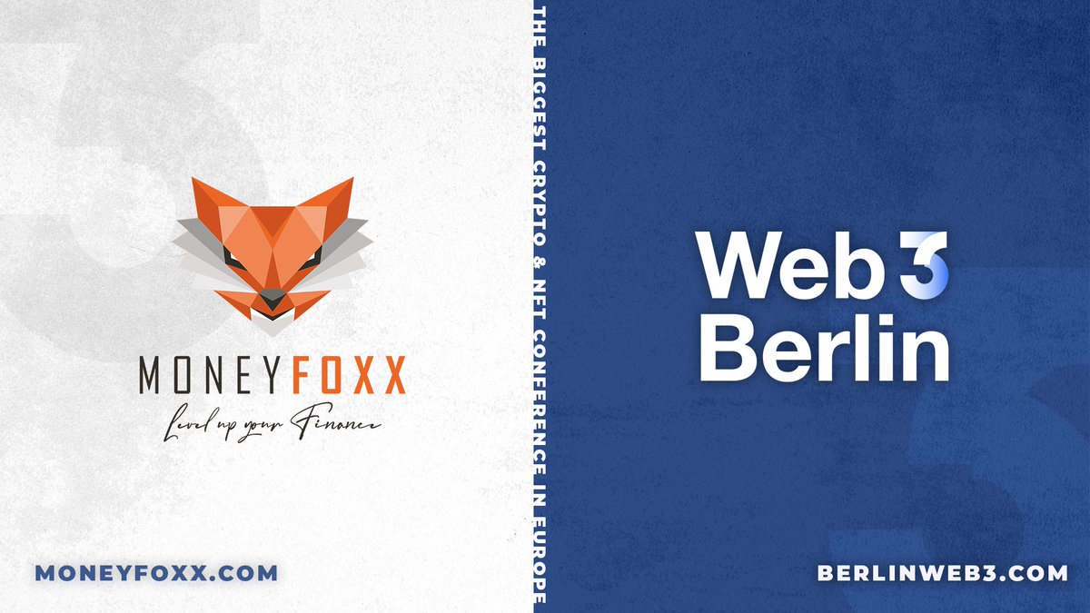 web3globalmedia's tweet photo. 📢 We are pleased to announce @Money_Foxx will join us at #Web3Berlin as our new partner!
🦊 MoneyFoxx is a passionate community of crypto and blockchain enthusiasts, offering an all-in-one platform for knowledge sharing and information for both beginners and adventurers.
🙌 See you in June!