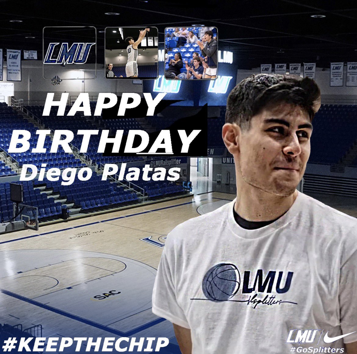 Splitter Nation help us wish sophomore forward Diego Platas a Happy Birthday 🎂 🎉 🥳‼️

#SplitterNation #HappyBirthday #KeepTheChip

⚒️🎩🏀🎩⚒️🏀