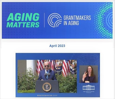 GIAging's tweet image. In our April Aging Matters news, we're talking about advocating for #familycaregiving, learning opportunities through webinars on #trustbasedphilanthropy and trends in #philanthropy, our latest issue briefs, featured articles with GIA members, and more. bit.ly/3Hf2R3A