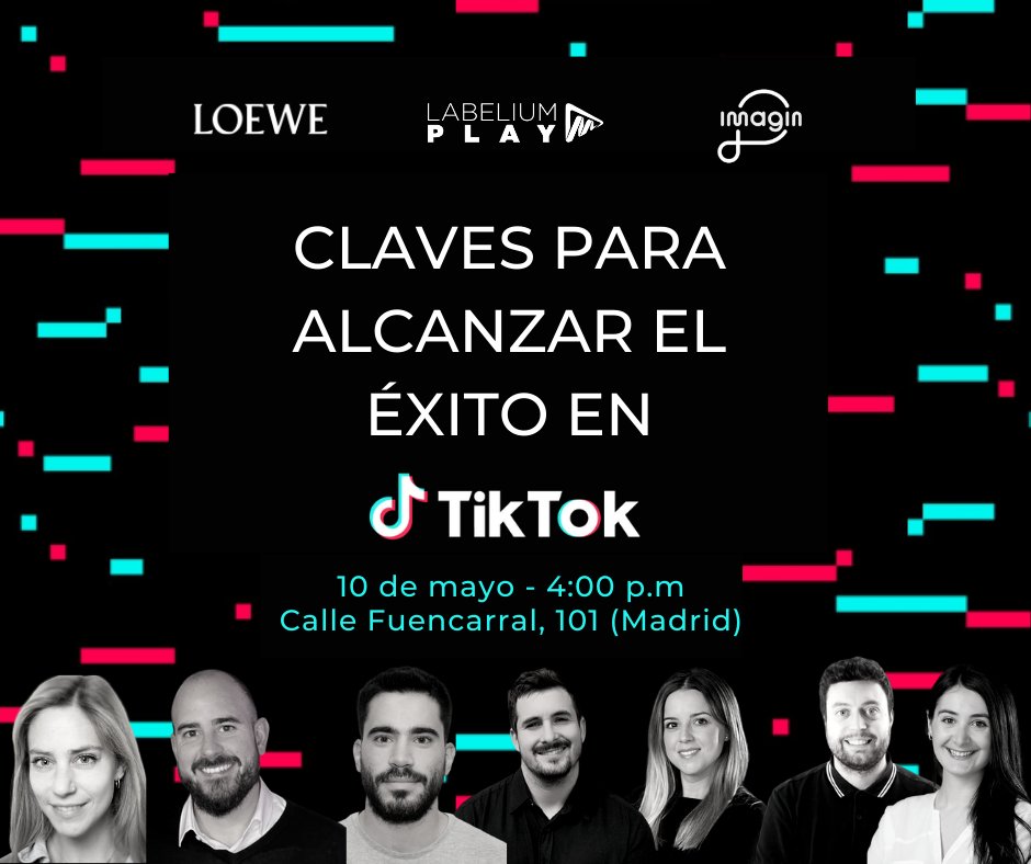 💥EVENTO CON TIKTOK - 10 DE MAYO💥

El miércoles 10 de mayo a las 16:00 Labelium Play tendrá un #evento presencial con #TikTok en nuestras oficinas (Calle Fuencarral, 101, Madrid) sobre “Las claves para alcanzar el éxito en TikTok”

Regístrate aquí 📅 👉 lnkd.in/drGWgBZZ