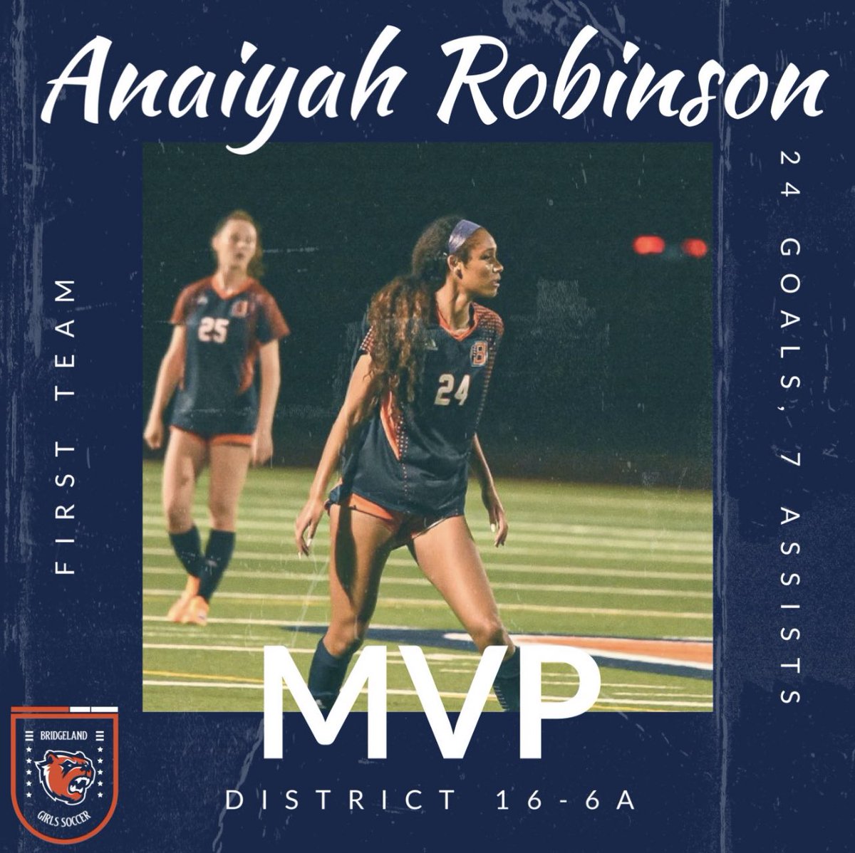 Great season. Super grateful for First team all state, and district MVP! <a href="/tascosoccer/">TASCO</a> <a href="/BridgelandGS/">Bridgeland Girls Soccer</a>