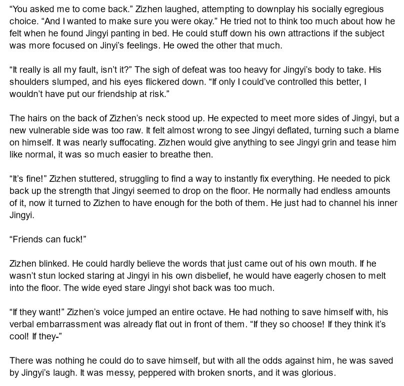IdlePace's tweet photo. For WIP Wednesday, getting some work done on a #zhenyi fic (๑•̀ㅂ•́)و✧ https://t.co/ThmIOGAFag