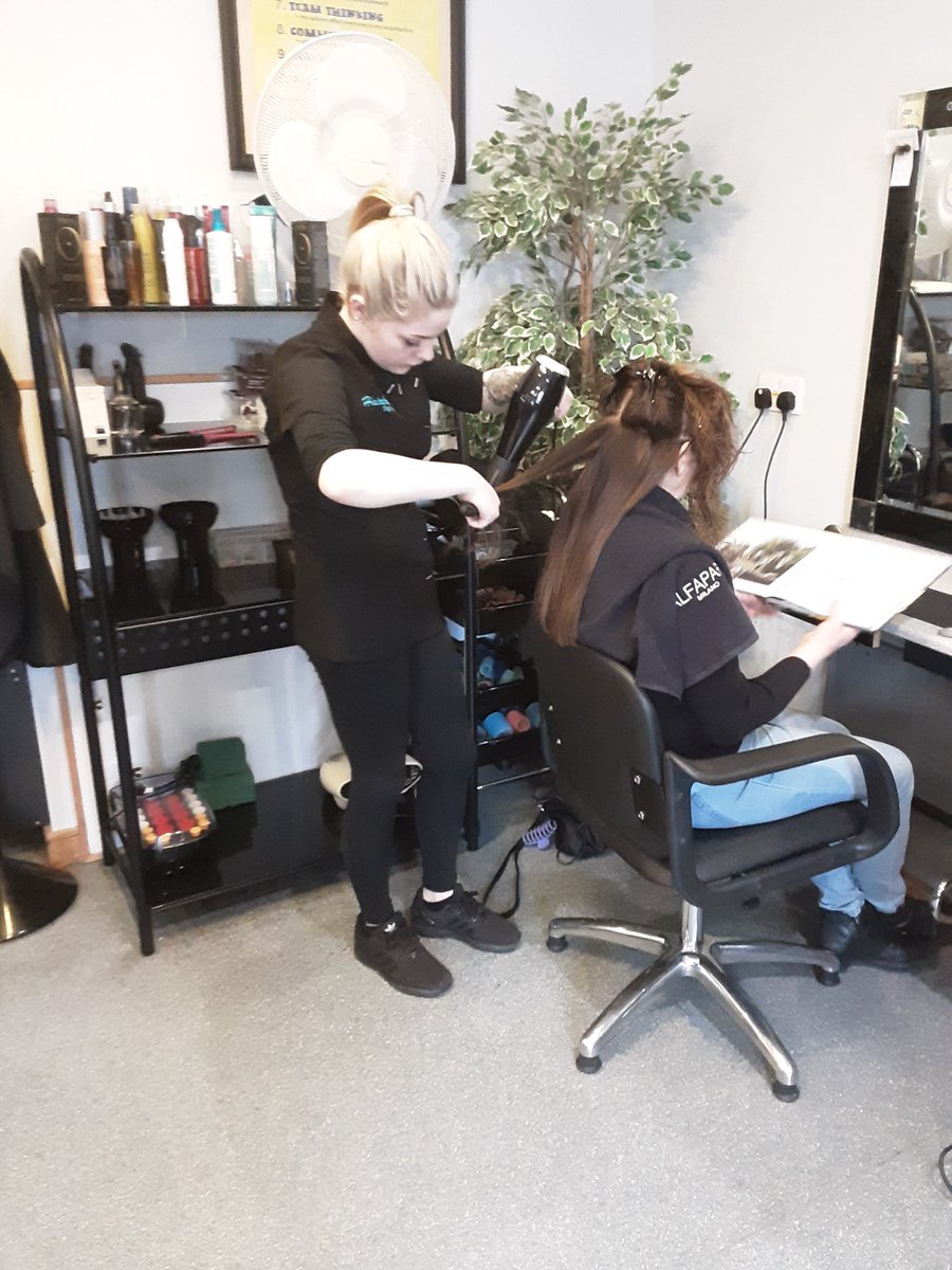 sligoctc's tweet photo. Some of our hairdressing trainees busy working on their Blow Drying Hair modules recently.
#sligoctc #hairdressingcourse #blowdry https://t.co/VscD7s210c