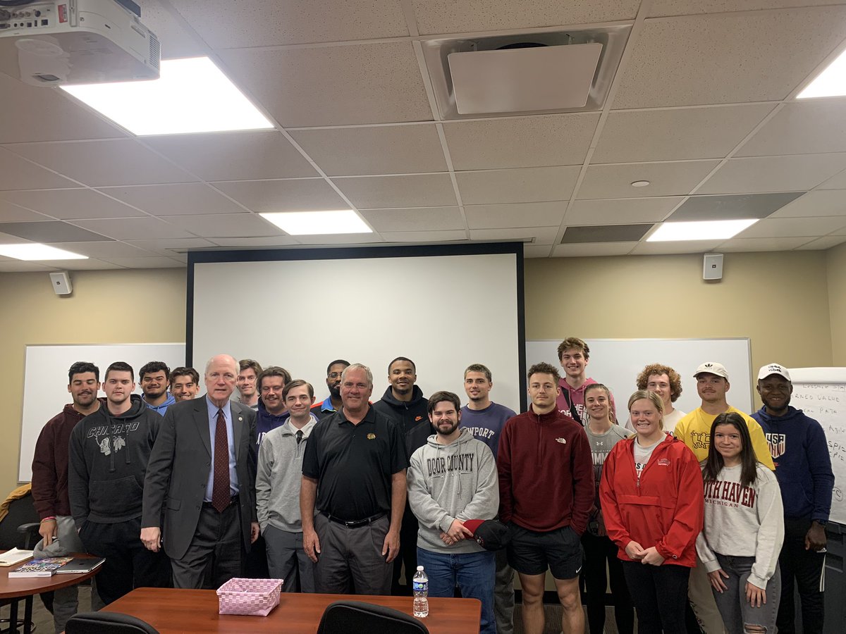 Ryan D. Butt (@lewisucobdean) on Twitter photo Thank you Jim Bare, Executive Director of Ticket Sales Operations for the Chicago <a href="/NHLBlackhawks/">Chicago Blackhawks</a> for visiting the Sports Finance class on Monday afternoon!
#LewisU #LewisUCoB #SportManagement Thank you Jim Bare, Executive Director of Ticket Sales Operations for the Chicago <a href="/NHLBlackhawks/">Chicago Blackhawks</a> for visiting the Sports Finance class on Monday afternoon!
#LewisU #LewisUCoB #SportManagement
