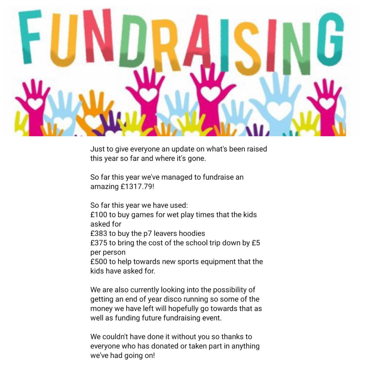 Our Lady's PS Parent Council tweet media