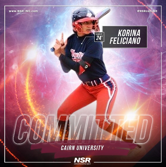 Congrats to 2024 #NSRsoftball Korina Feliciano for Committing to @cairnu!👍

🖥: buff.ly/3oEQJ5w
📱: 609-206-1647
👤: Jaime Lyn Mudge

 #NSRcommit#collegerecruiting #success #teamwork #nsrathlete #sports #goals #motivation #collegeathlete #nsrnow #instagood #committed