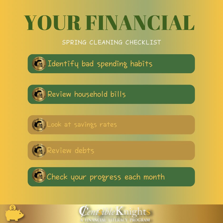 As you spring-clean your home to give it a more thorough scrubbing, you should do the same with your finances.
.
.
.
#springclean #springtime #ucf #centsibleknights #chargeon #ucffamily #ucfknight #ucfsports