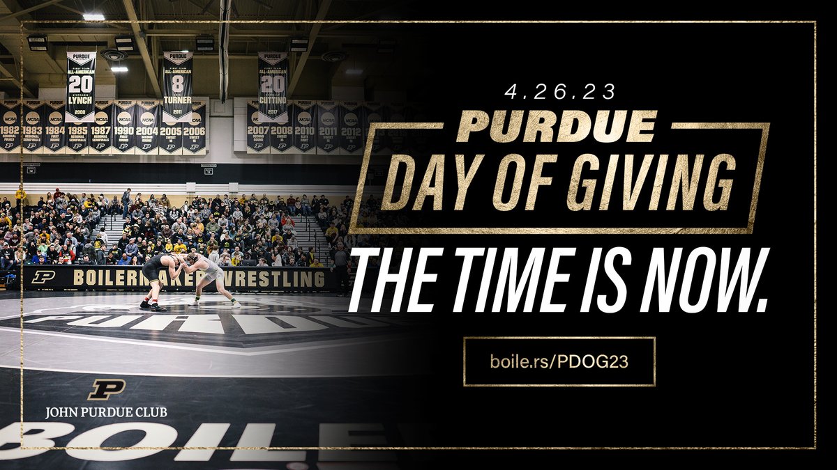 It's officially #PurdueDayofGiving! 🚂🆙

Show your support by giving during the wrestling power hours from 1-2 pm and 10-11 pm ET! We can't do what we do without your help. 

🔗 | boile.rs/WRS