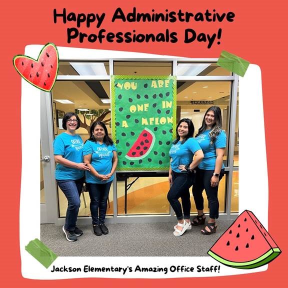 JacksonPlano's tweet image. We love our office staff at Jackson! #PISDdedicatedtocaring