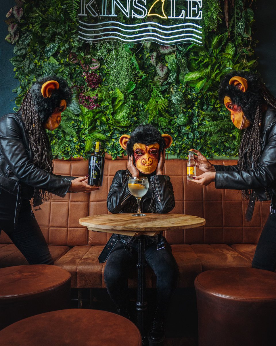 This monkey has the right idea - kick back, relax, and enjoy a delicious <a href="/kinsalespiritco/">Kinsale Spirit Co</a> gin and tonic in <a href="/soberlane/">Sober Lane</a> 

What better way to celebrate Hump day ! 

#soberlane #kinsalespiritco #ginandtonic #humpday #corkcityireland