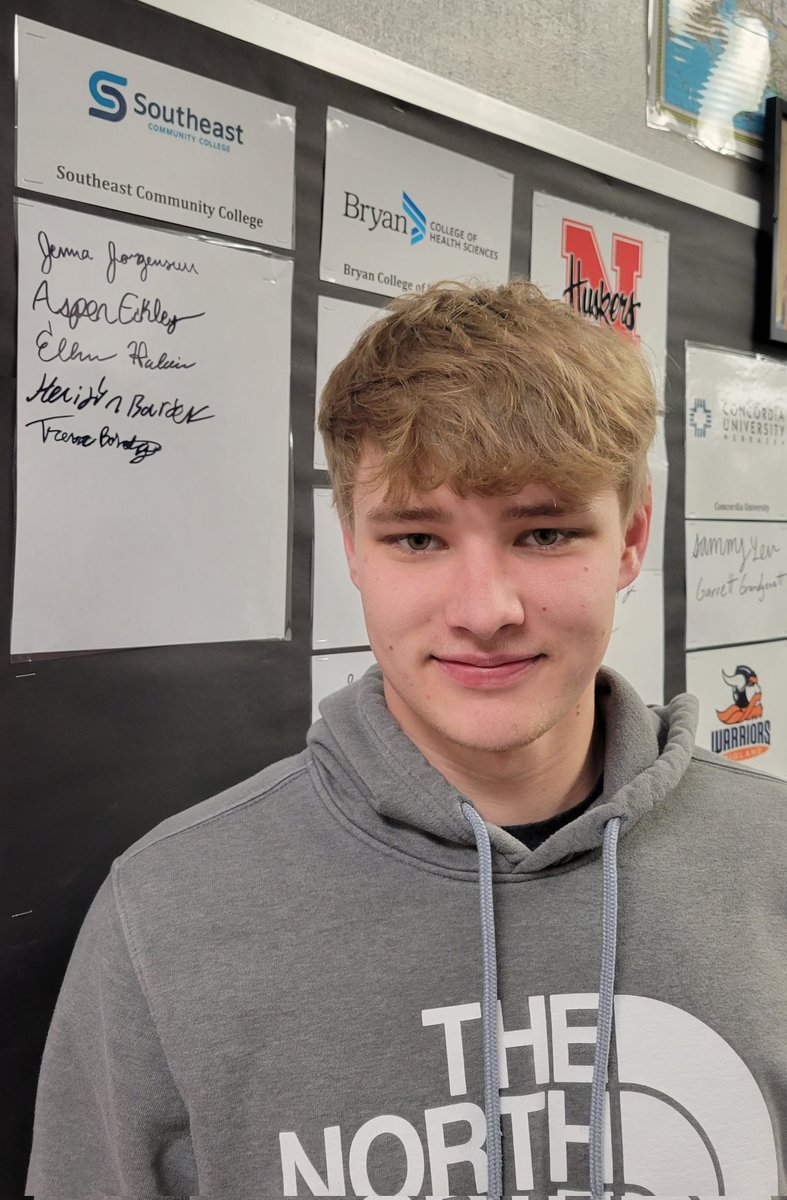 Congrats to Trevor Bohaty. He will be attending <a href="/SCCNeb/">SCCNeb</a> next fall! We are proud of you!
#ExcellenceEverywhere