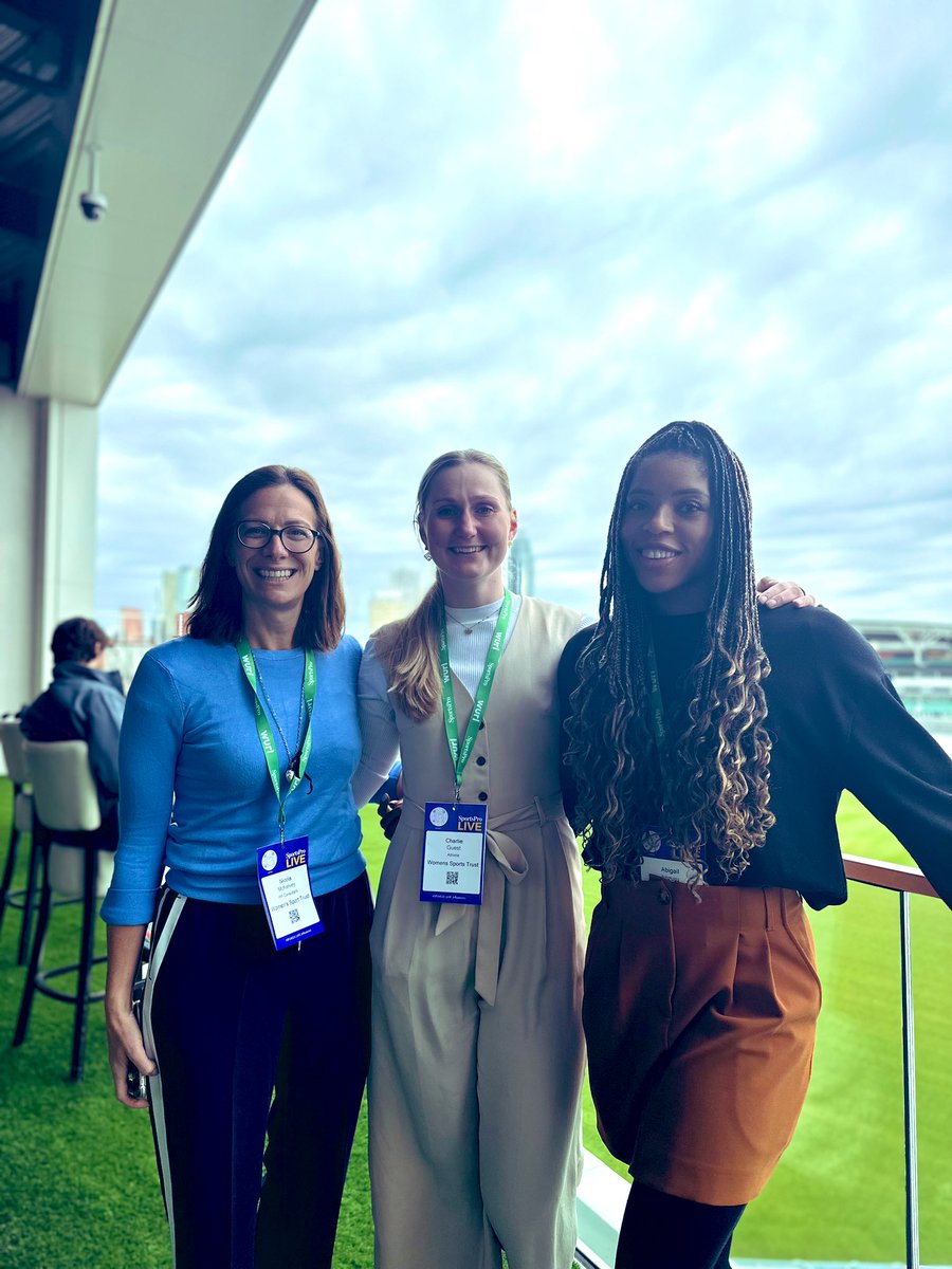 Lovely to meet <a href="/WomenSportTrust/">Women's Sport Trust</a> #Unlocked athletes <a href="/Charlie_Guest1/">Charlie Guest</a> &amp; <a href="/Airozuru/">Abigail Irozuru (Pronounced: î-row-za-roo)</a> IN REAL LIFE today 🙌👋Thanks to <a href="/SportsPro/">SportsPro</a> for inviting us and sorry <a href="/mokoro4/">Marilyn Okoro OLY</a> and <a href="/FlorenceW94/">Florence Williams</a> that we didn’t get a group pic! Next time…