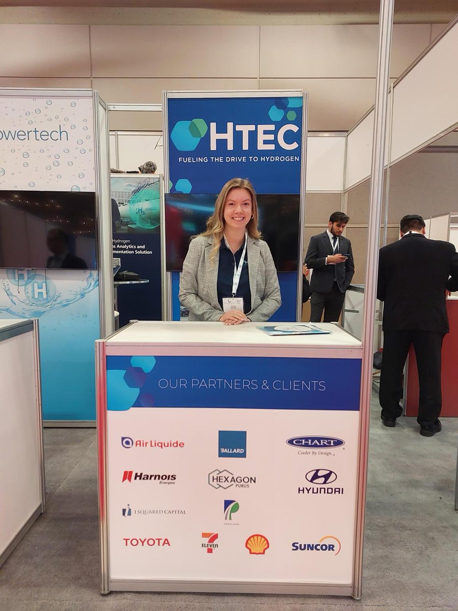 Day 2 at the #CanadianHydrogenConvention! 
 
This year again, HTEC is co-exhibiting with @CHFCA. 

Come by our booth to meet with the HTEC team and learn more about our numerous hydrogen projects in Canada.

#HydrogenbyHTEC #CHC2023 #hydrogen #netzero