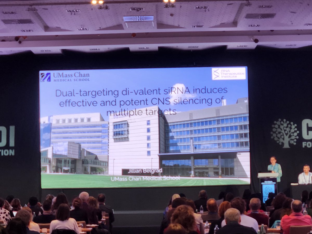 Jillian,  who was in the Top 3 poster at #HDTC2023 giving a great summary of her poster! Dual targeting of HTT and MSH3!