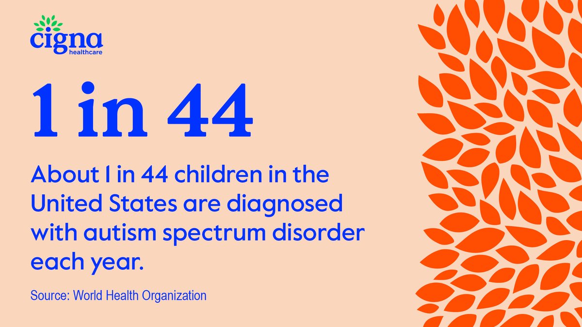 April is Autism Acceptance Month, and we’ve compiled 15 statistics that shine light on the current state of autism – the impact on families and some of the challenges and misconceptions associated with treating the disorder. Read more here: bit.ly/3oIQ5ny #CignaNews