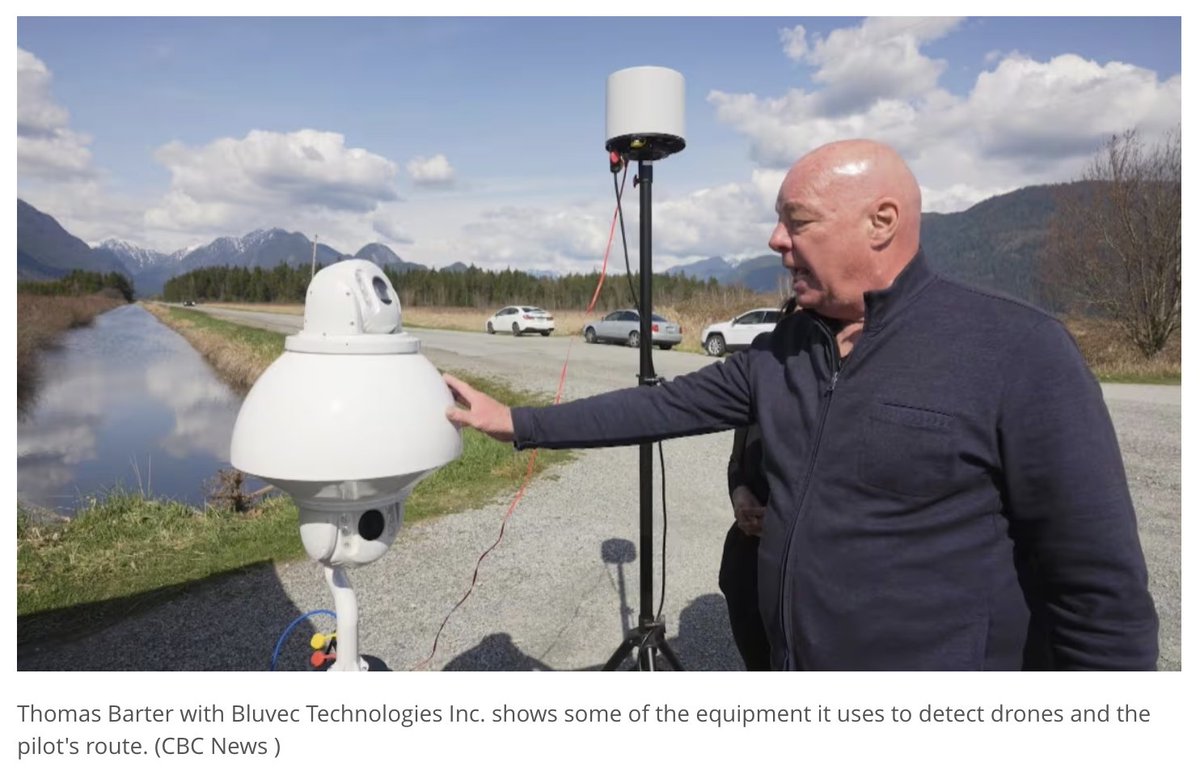 BluvecTech's tweet photo. 🗞 📰 "The software is the secret sauce " to detect, identify, trace and geolocate #drones and drone #pilots.

Thank you, #CBC News for the opportunity to show #Bluvec’s C-UAS solutions in action.
https://t.co/iQ2Fpd3I9m https://t.co/RnNtkUgZHI