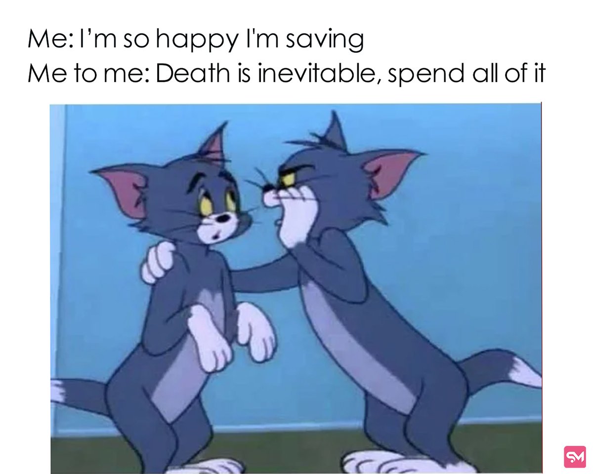 Spoliamagazine's tweet photo. "When you try to be financially responsible, but your desires are too strong"

#dailystruggles #selfcontrol #humor #Memes #MoneyManagement #impulsesvfanart #financialresponsibility https://t.co/nQ5ZNsdXPt