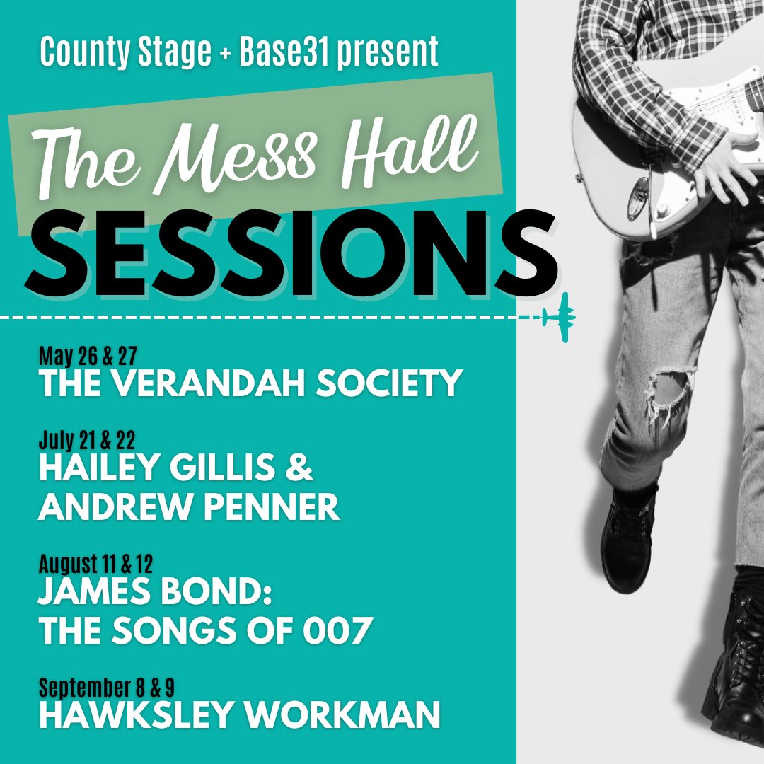 countystage's tweet photo. Have you seen our incredible line-up for The Mess Hall Sessions this summer @Base31PEC , curated by the oh so talented, @BeauSlips ?!
#thecounty #livemusic #base31 #exploreontario #TourismWeekCanada2023 #visitthecounty https://t.co/8VlILblZbL