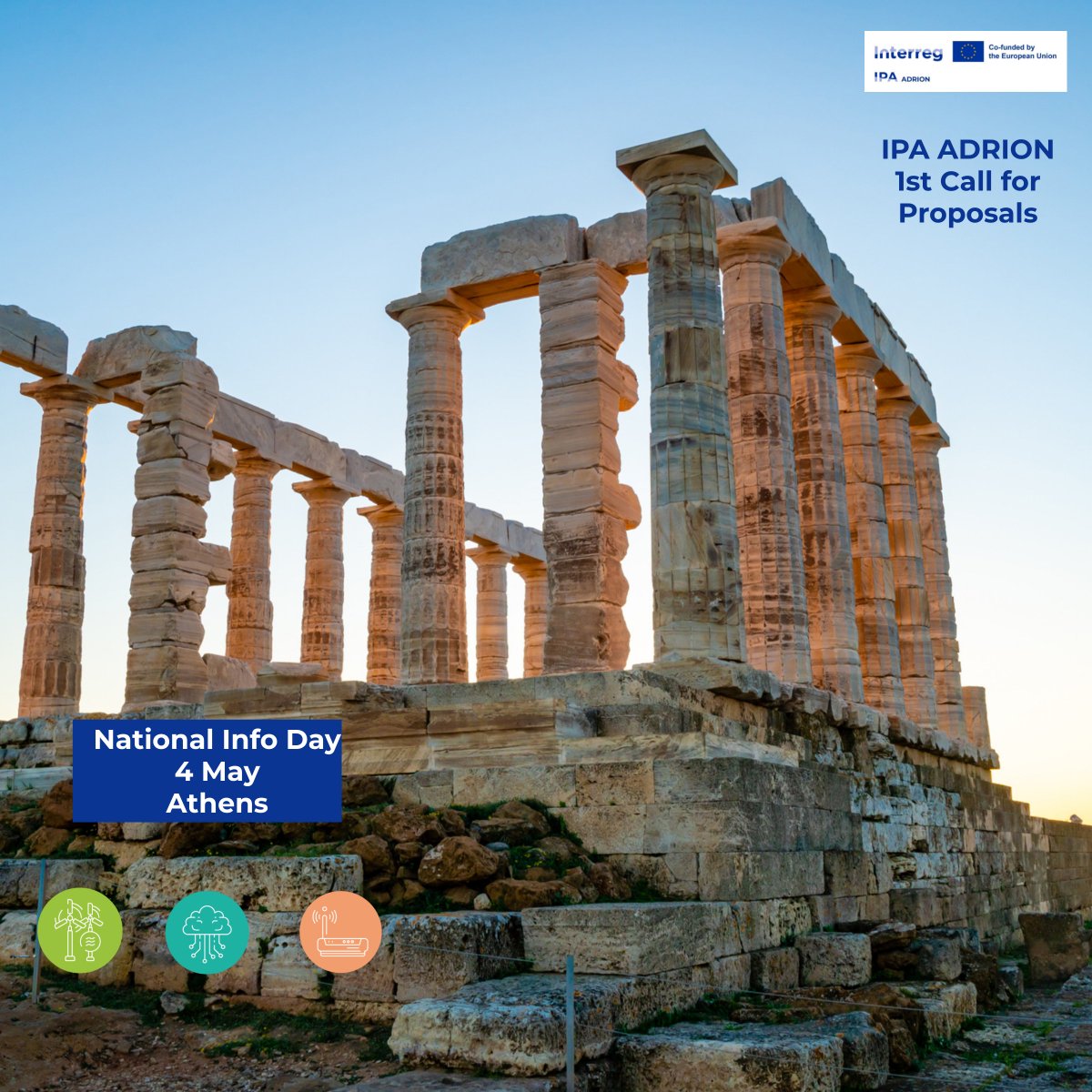 INTERREGADRION's tweet photo. 📣 Great news! Registration for the #Greek National Info Day on IPA ADRION 1st call for proposals is now open!

The event will take place:
📍in Athens
⏰ on May 4th

Register now ➡️ https://t.co/SyjbrtJFoO

#IPAADRION #NationalInfoDay #TransnationalCooperation #Athens #May4th https://t.co/RzaPqboreW