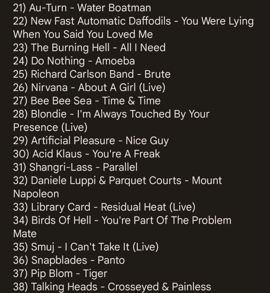 _YesterdaysJam_'s tweet photo. For those of you that love a list 👍 https://t.co/S9DyKhOiVM