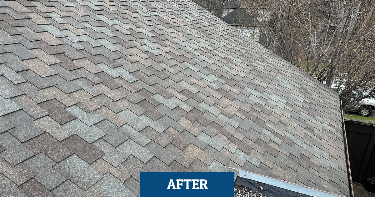 LightningRestMN's tweet photo. Out with the old, in with the new! 

At Eldorado Estates Townhomes in Bloomington, we replaced the old cedar shakes with new, high-end @malarkeyroofingproducts shingles in a natural wood color. https://t.co/R77YGpeo4z
