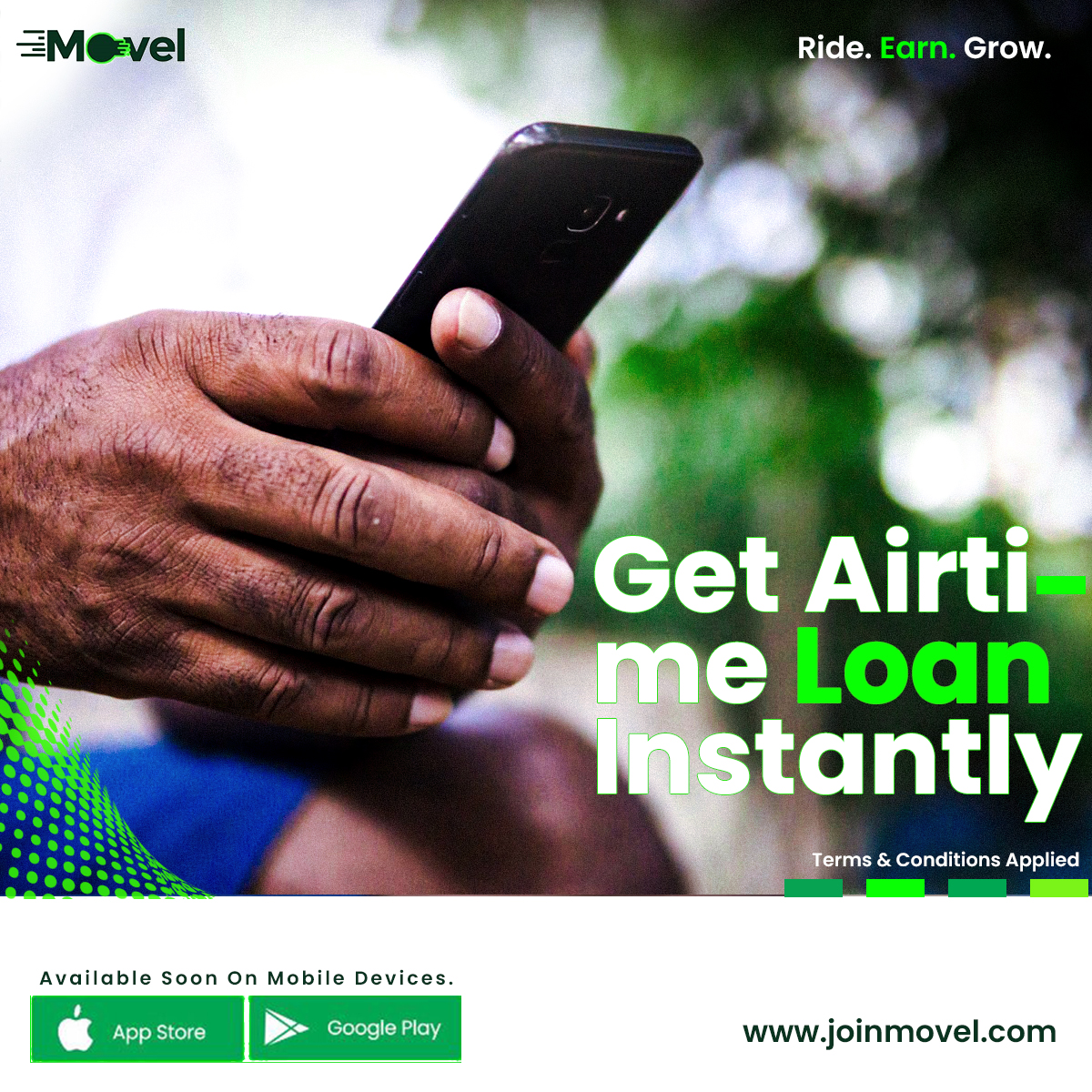 joinmovel's tweet photo. Never run out of airtime. Get an airtime loan today when you ride with Movel.
T&amp;C applies https://t.co/MR6HTeRYve