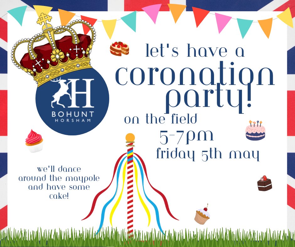 MsSafiaGriffin's tweet photo. Party alert! The @BohuntH Coronation party is NEXT WEEK... and it's bringing a maypole! Let's dance 🎉 https://t.co/jsYPTzfmMS