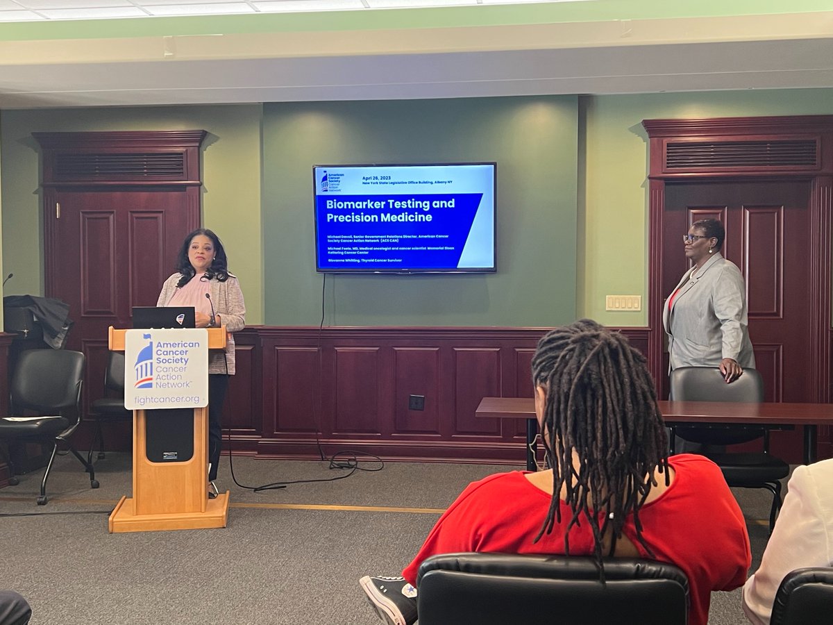 GuardantHealth's tweet image. Thank you @ACSCAN_NY, @PamelaHunter128, and @SenatorPersaud for hosting a great discussion on #BiomarkerTesting today. Let’s pass A1673/S1196 and ensure patients have access to precision medicine and the latest advancements in #cancercare.