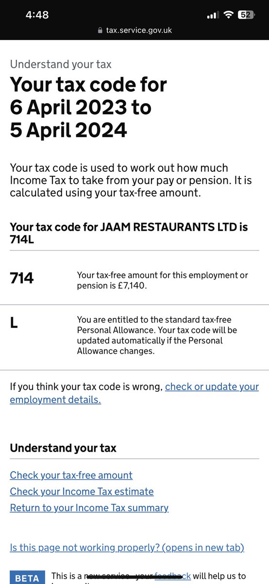 GJCP911's tweet photo. @HMRCcustomers Thank you. Yes I can log into my HMRC account. Is this the breakdown of the code you are referring to? https://t.co/1QtMjxmo46