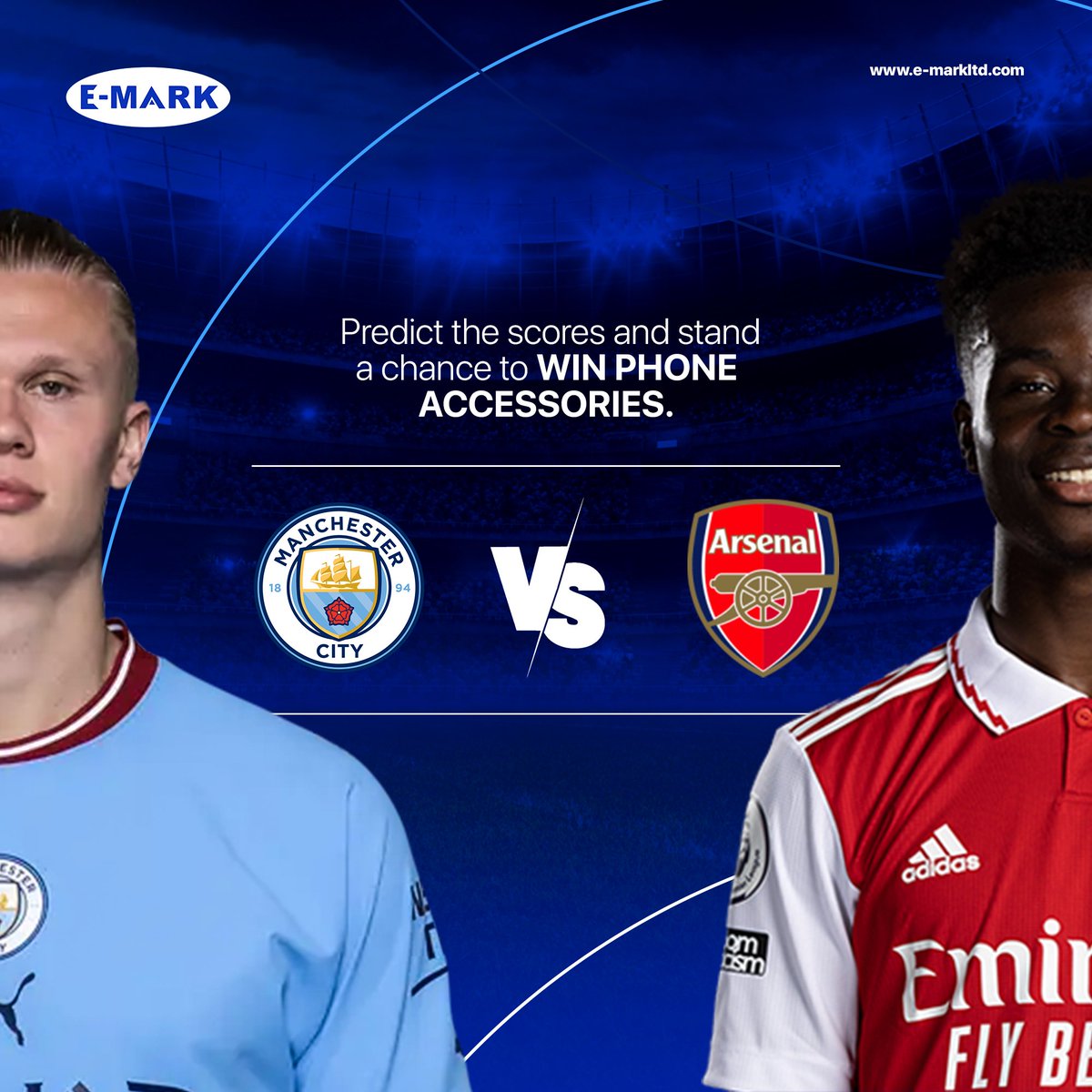 Stand a Chance to Win Phone accessories By Predicting the correct scores!

#EnjoytheGame
#ArsenalVsManchesterCity
#ConnectingPeople
