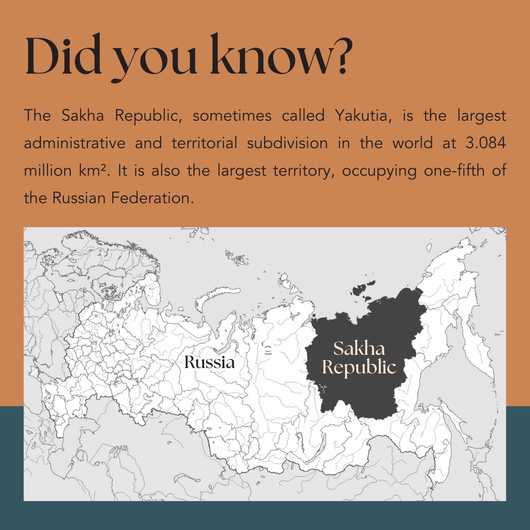 Did you know? #ZiibiingLab #UofT #IndigenousPolitics #InternationalPolitics #Sakha